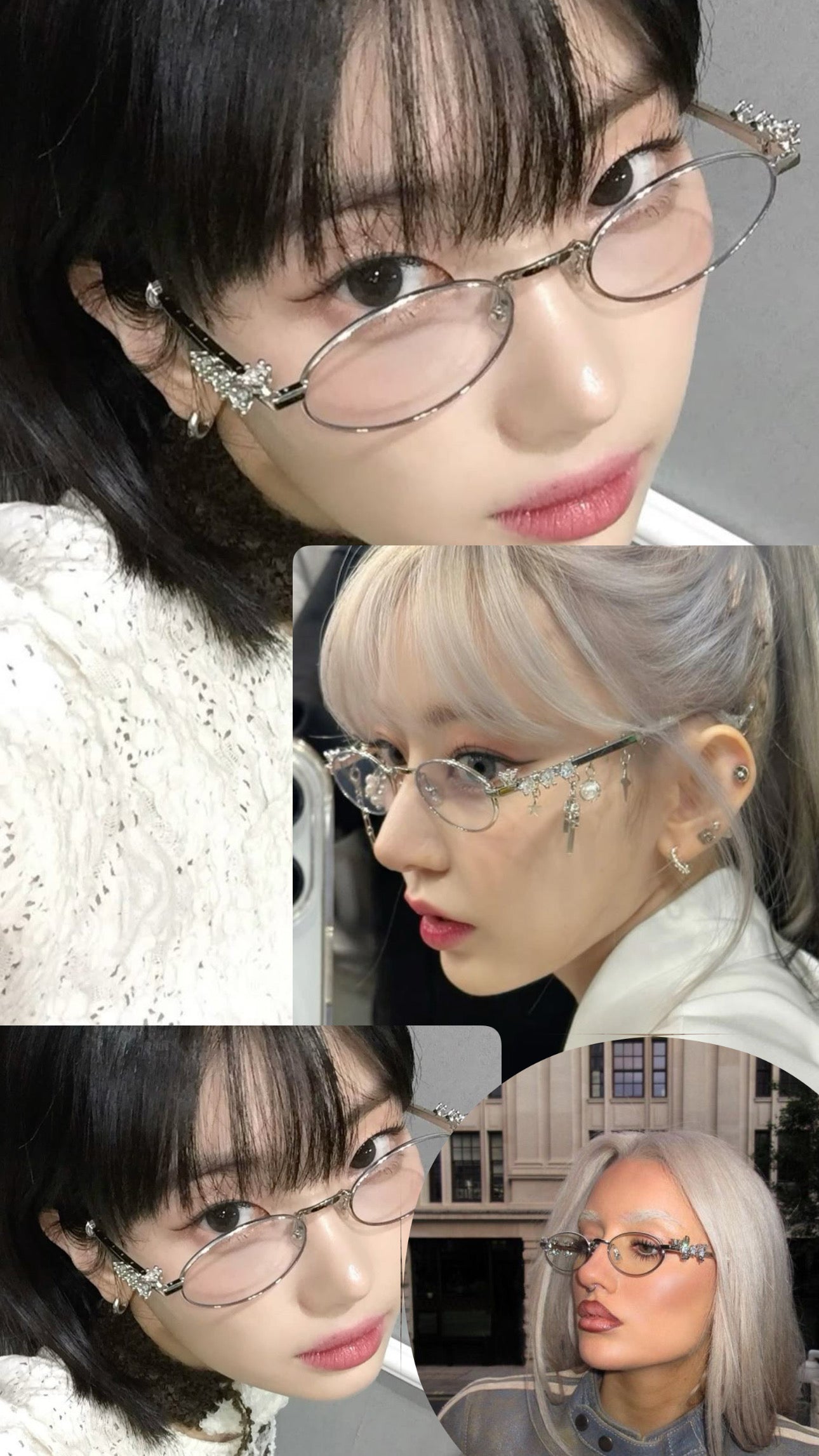 Gentle Silver Glasses