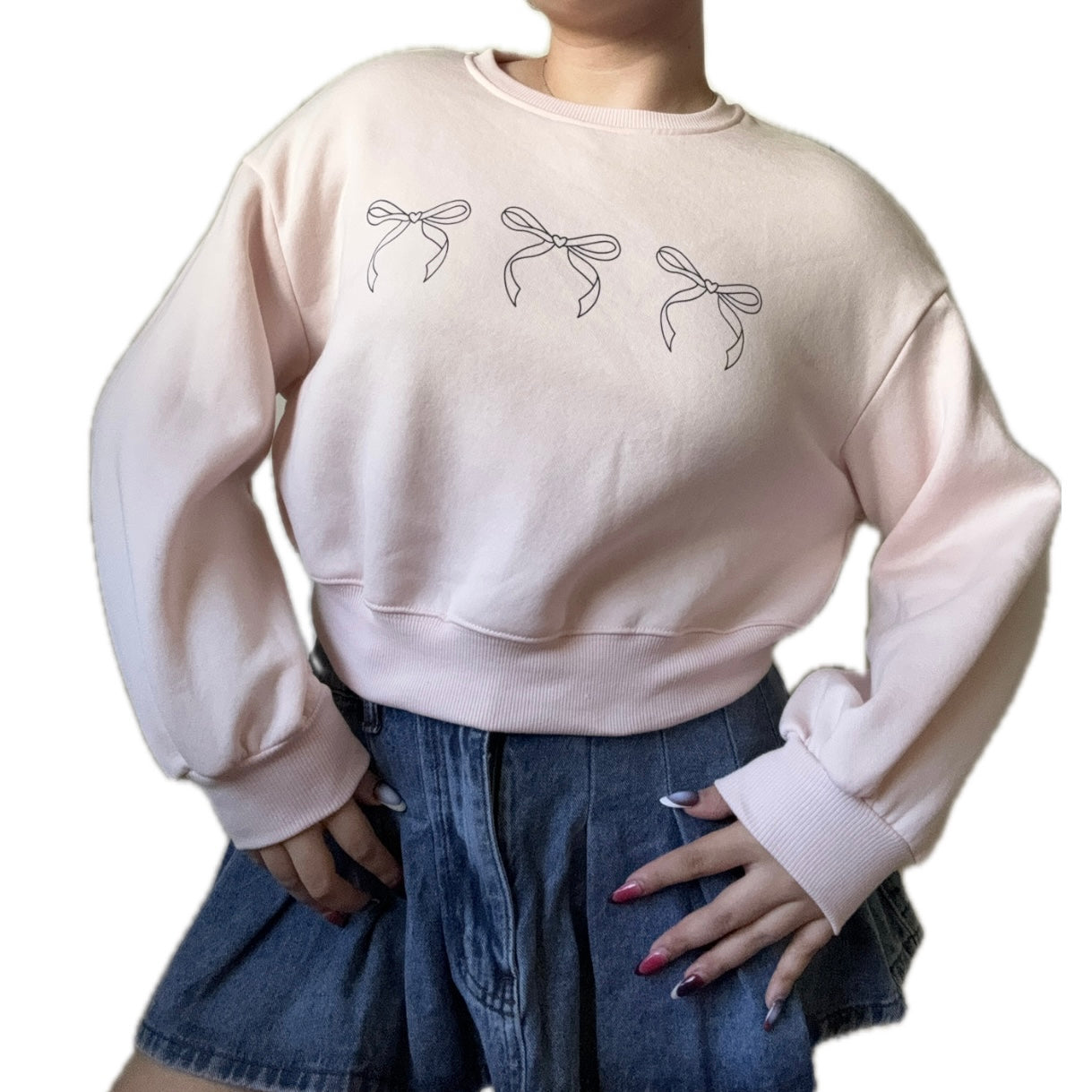 Bow Print Sweater