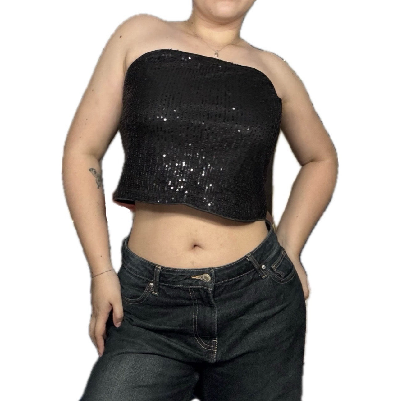 Blusa/enagua lentejuelas