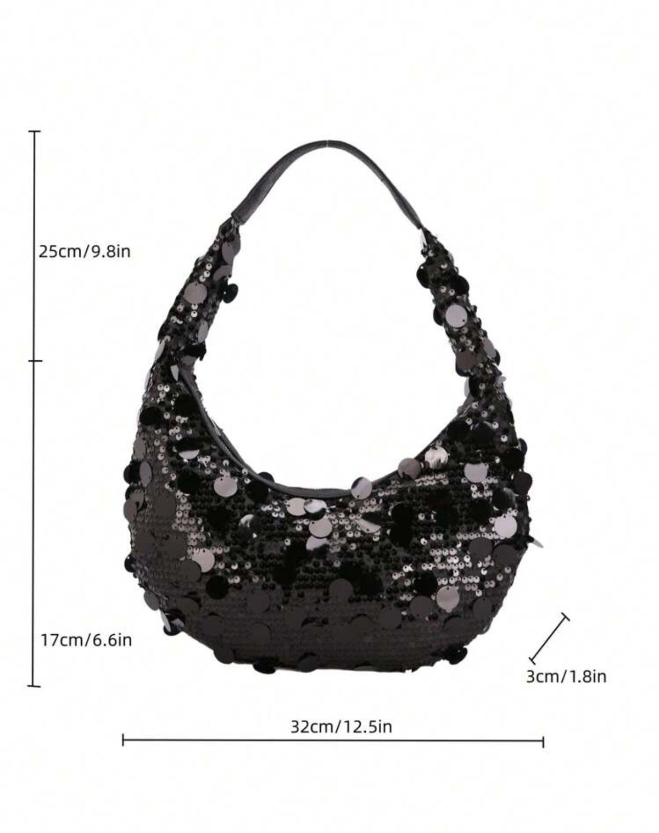 Black Lentejuelas Bag