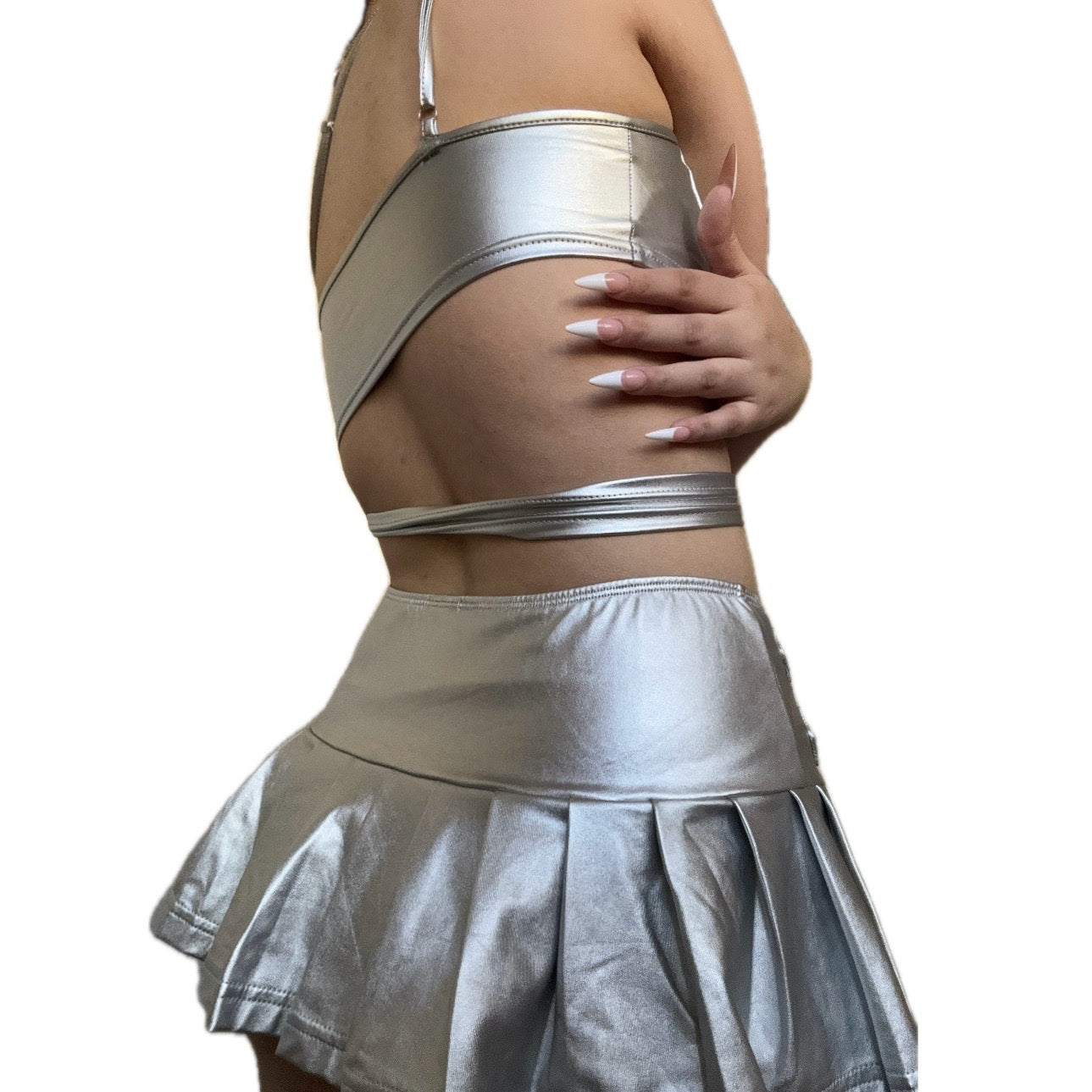 Silver Set (enagua+top)