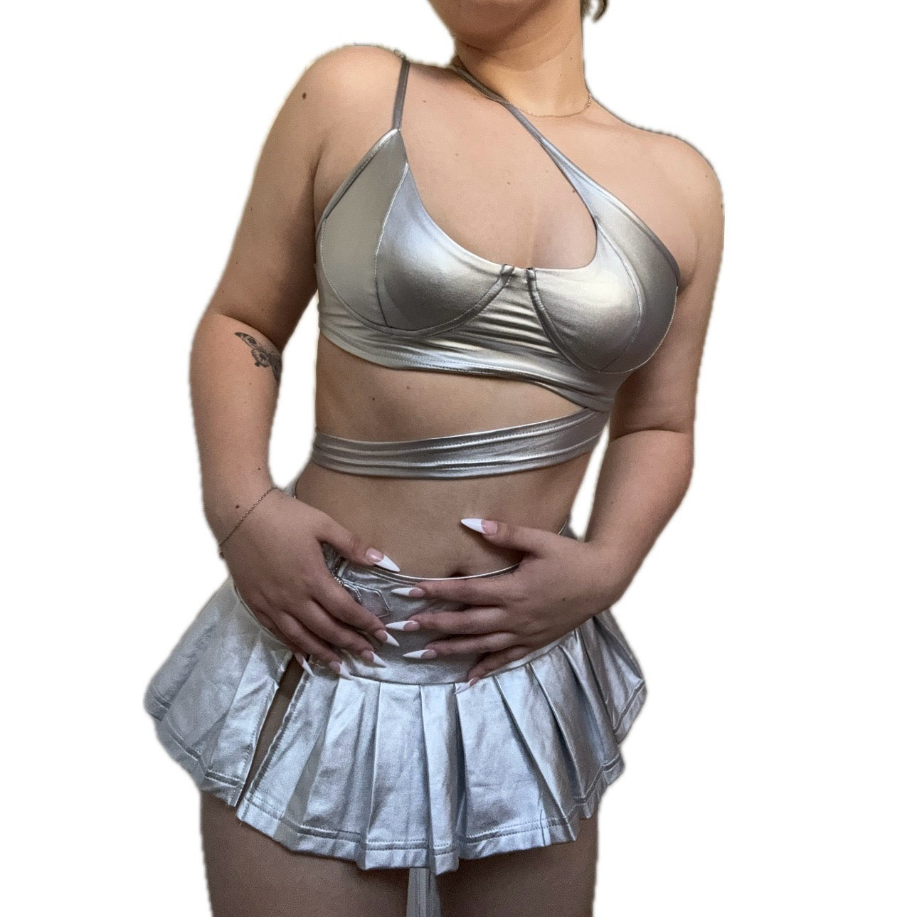 Silver Set (enagua+top)
