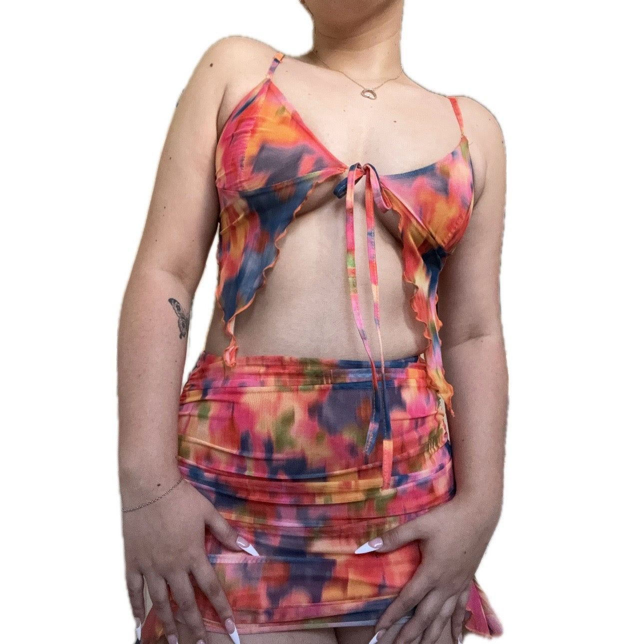 Flowers Set (enagua +top)