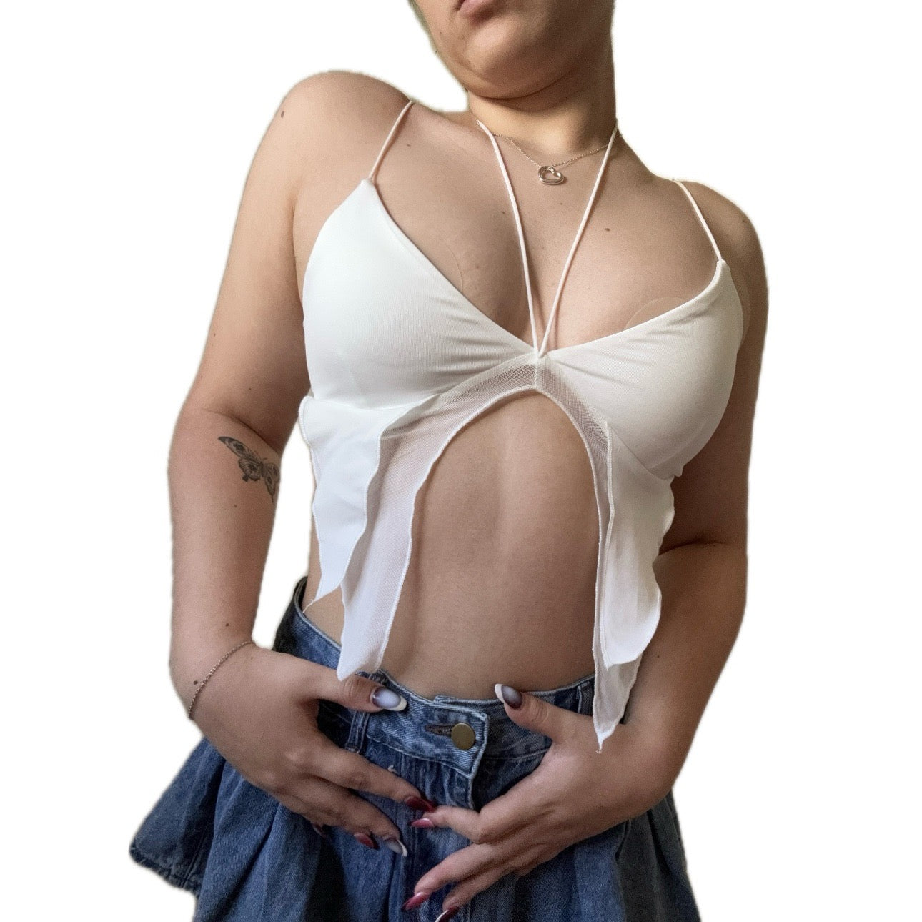 White Sexy Top