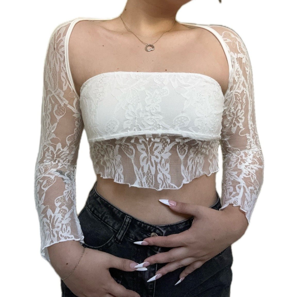 White Lace Longsleeve