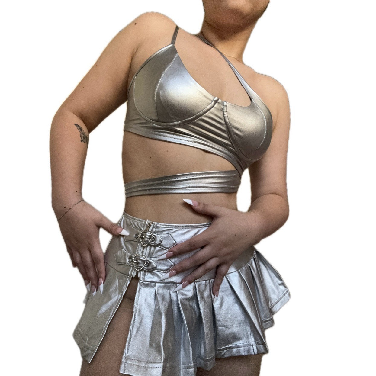 Silver Set (enagua+top)