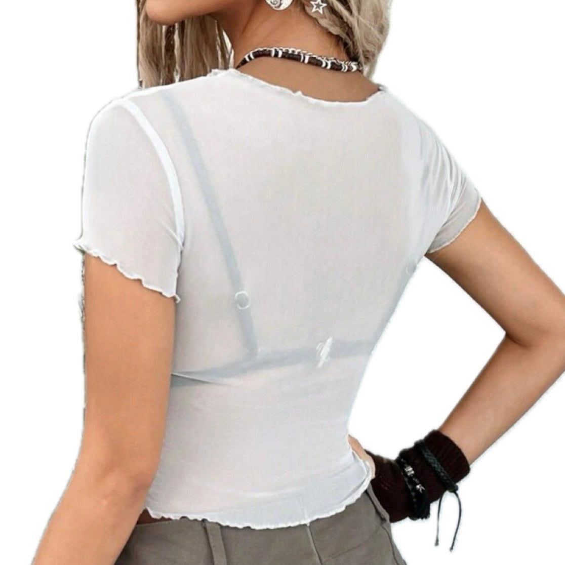 Love Story Mesh Top