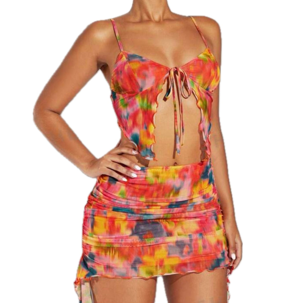 Flowers Set (enagua +top)