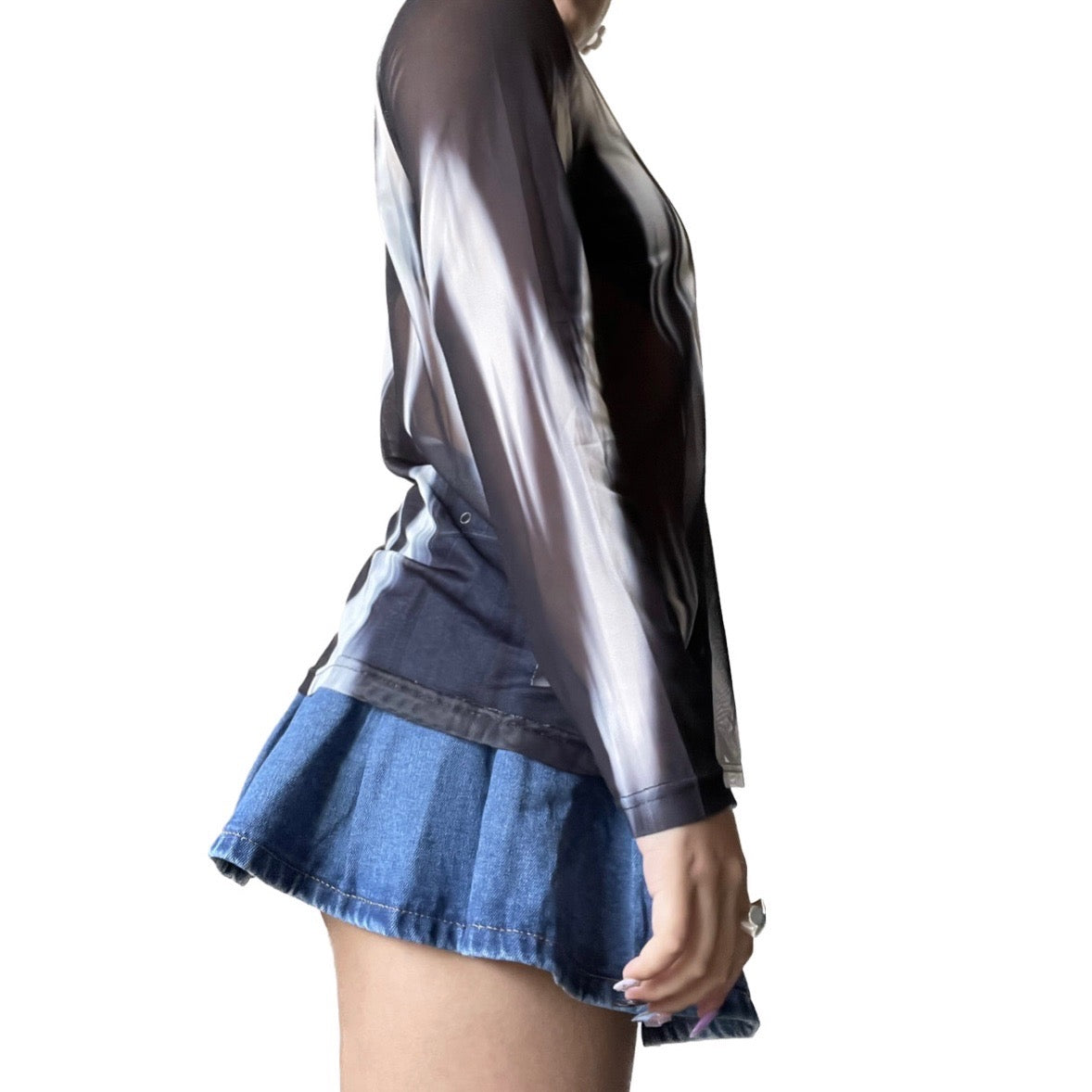 Mesh Graphic Top