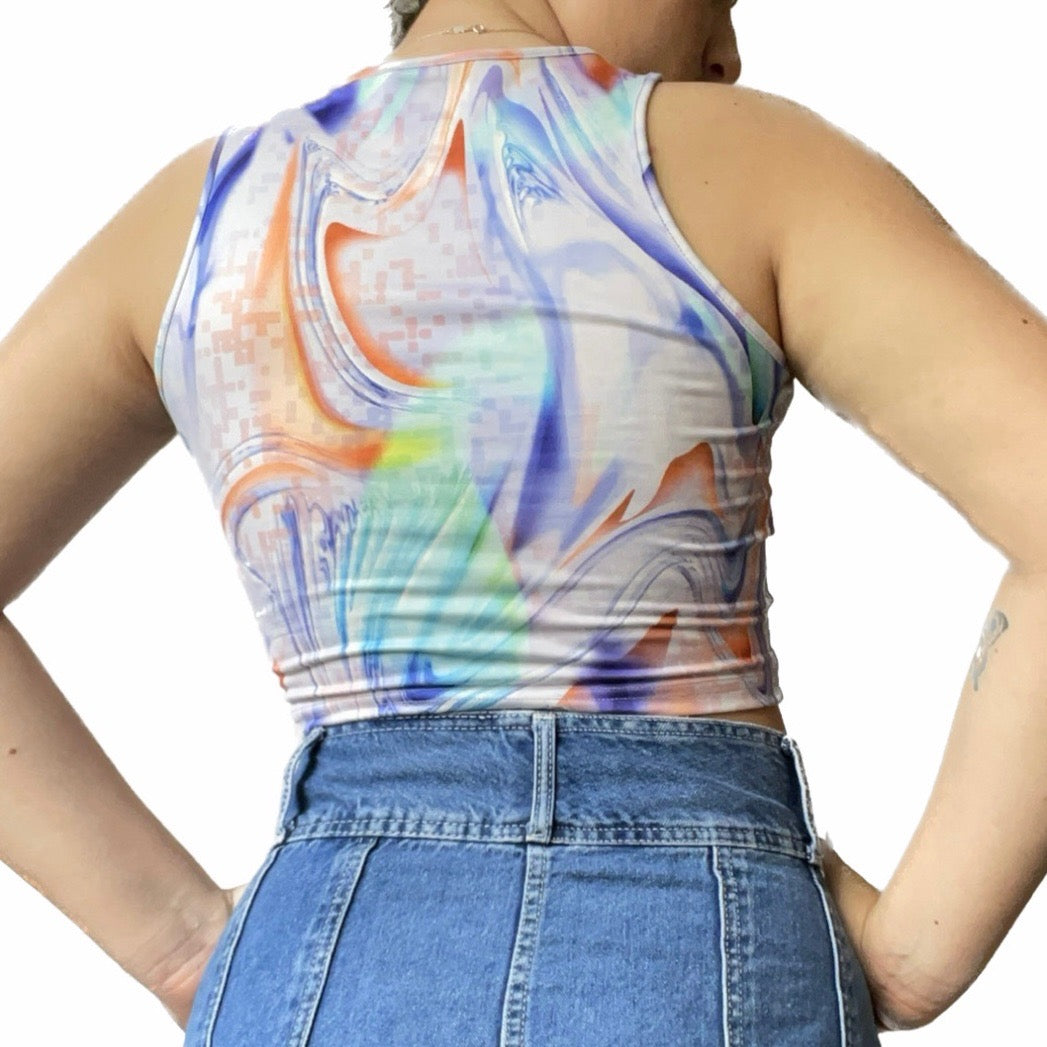 Marble Rainbow Top