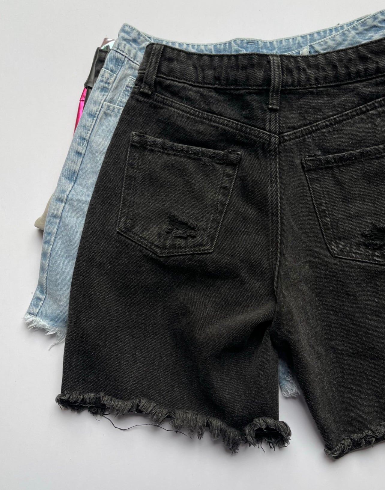 Long Black Shorts