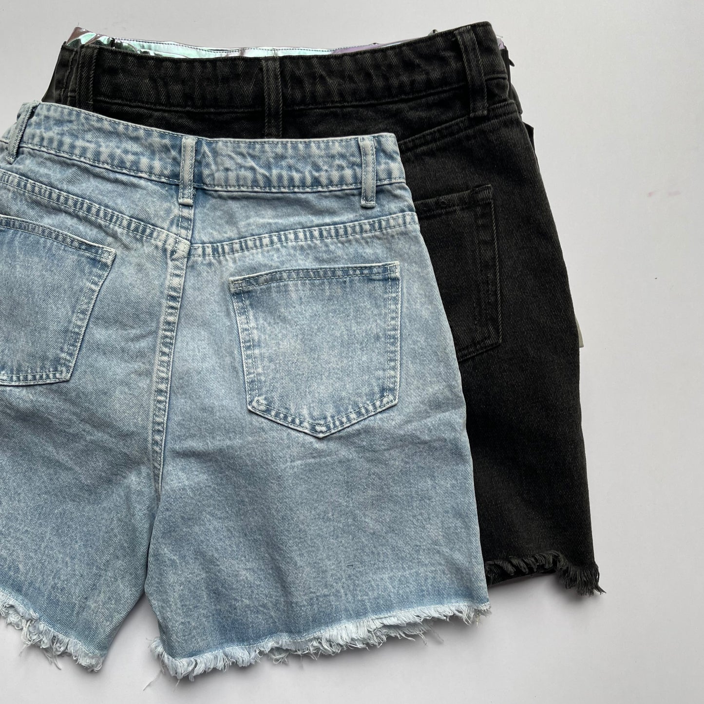 Long Black Shorts