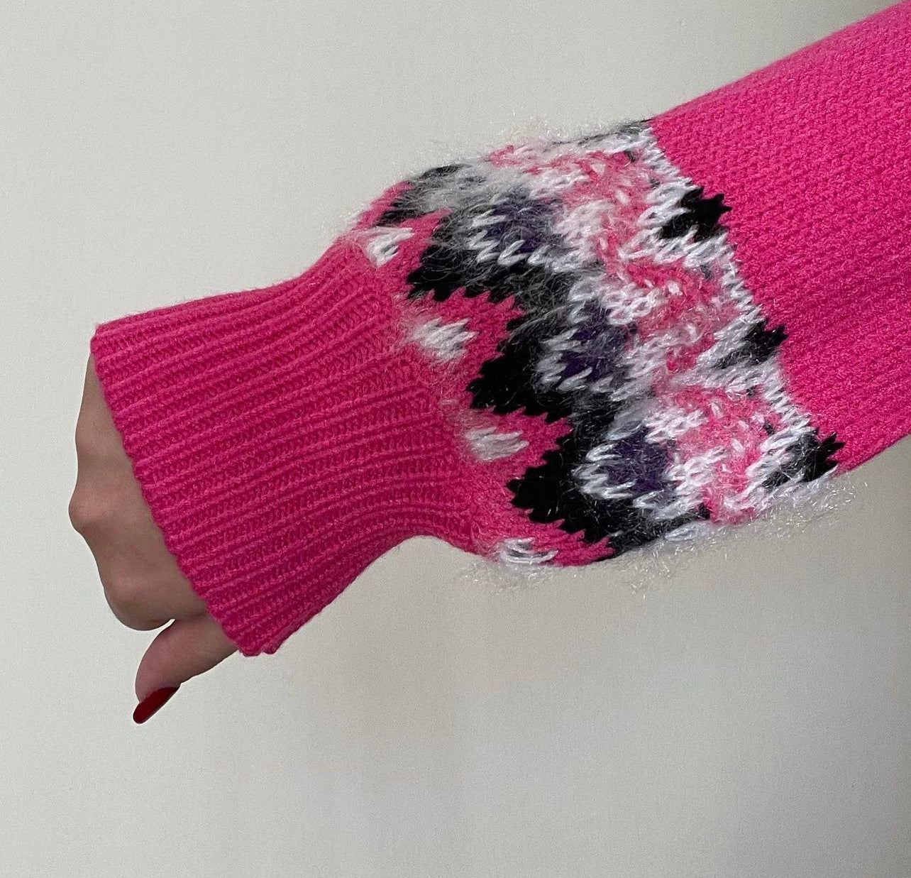Pink Fluffy Sweater