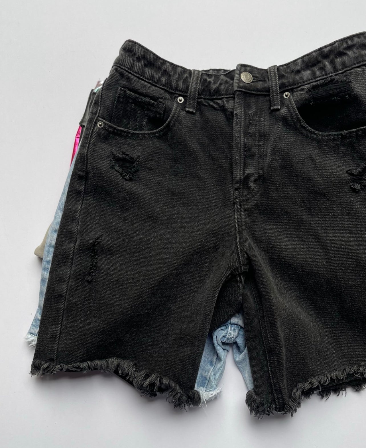 Long Black Shorts