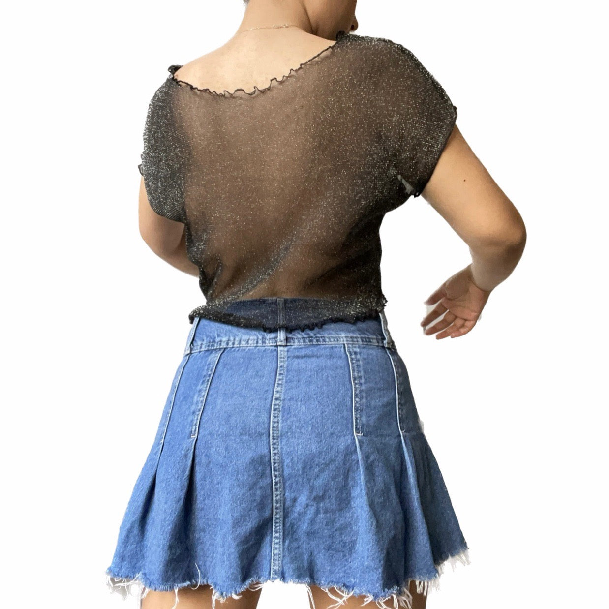 Mesh Sparkly Tee