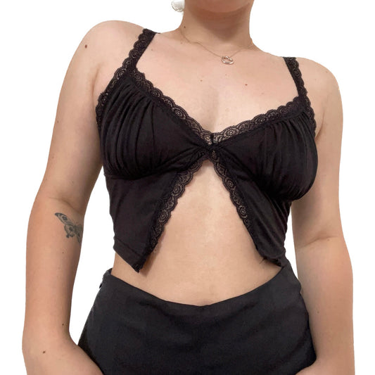 Lace Black Crop Top