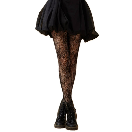 Lacey Flower Tights