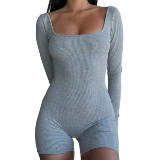 Grey Cozy Unitard