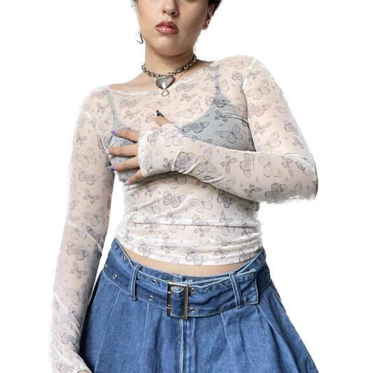 Butterfly Mesh Top